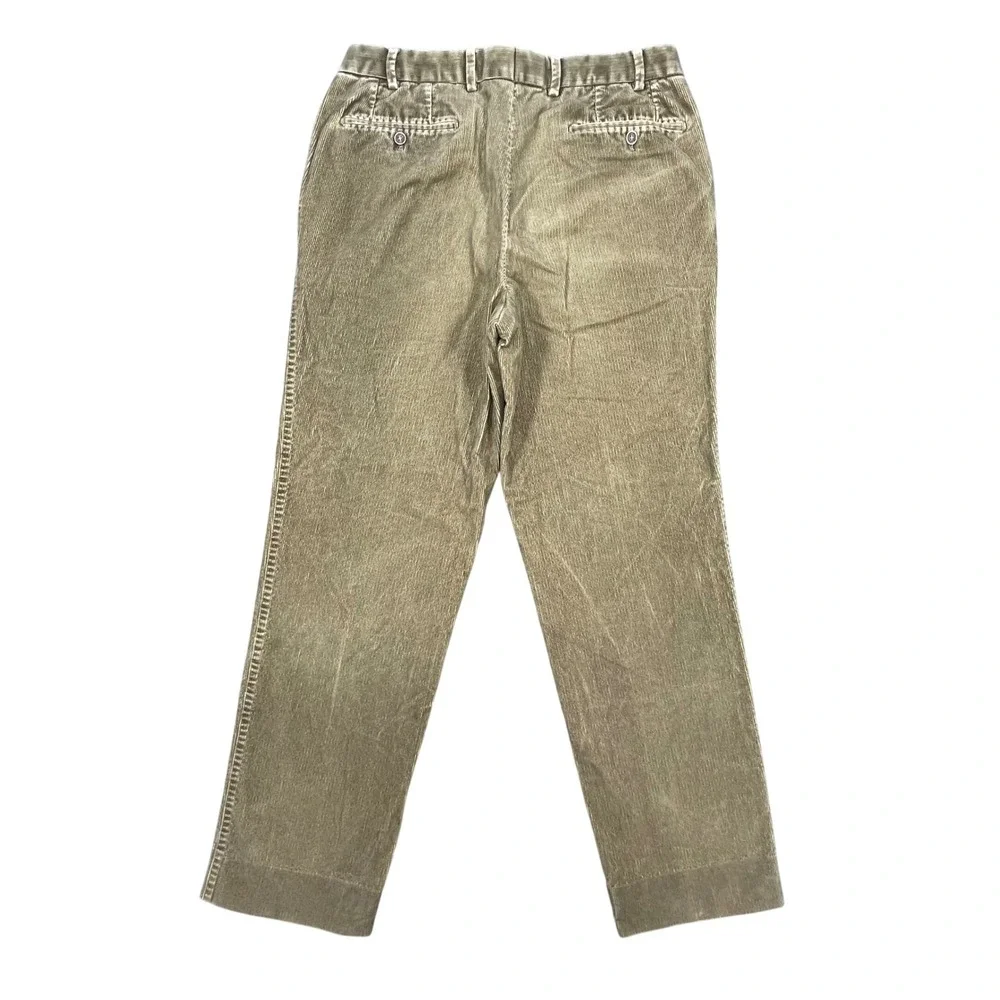 Hiltl Olive Green Chino Nobile Washcord Corduroy Chino Trousers Men 34x38